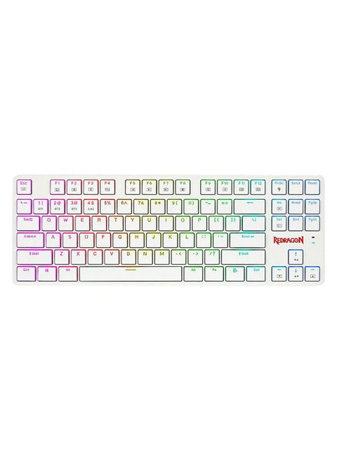 Redragon K539 Anubis Wireless RGB Mechanical Gaming Keyboard with Brown Switch - 2.4Ghz / Bluetooth 5.0 / Wired Type C White
