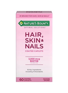 NATURE'S BOUNTY Hair, Skin And Nails With Biotin Multivitamin Supplement - 60 Tablets  - Image 1