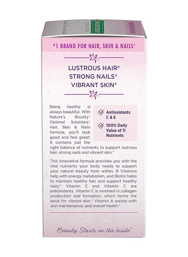 NATURE'S BOUNTY - Hair, Skin And Nails With Biotin Multivitamin Supplement - 60 Tablets - Image 1