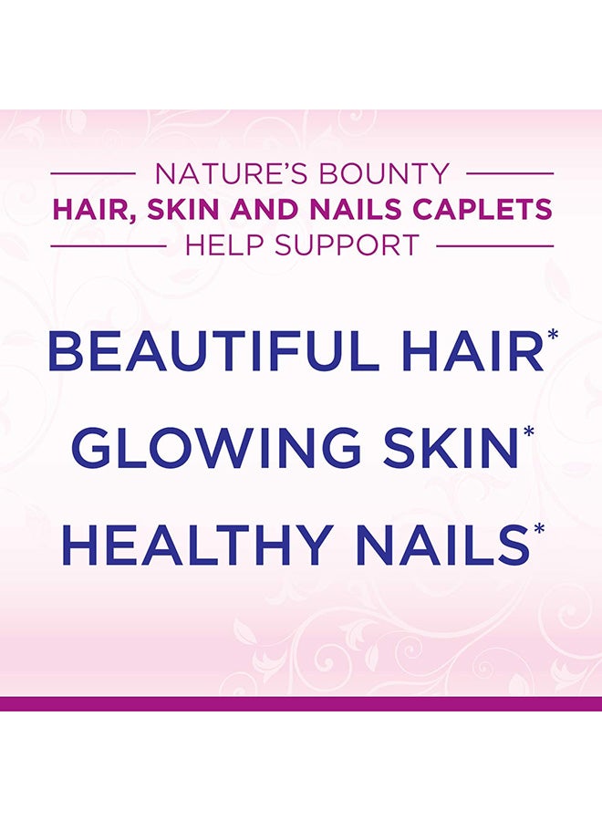 NATURE'S BOUNTY - Hair, Skin And Nails With Biotin Multivitamin Supplement - 60 Tablets - Image 1