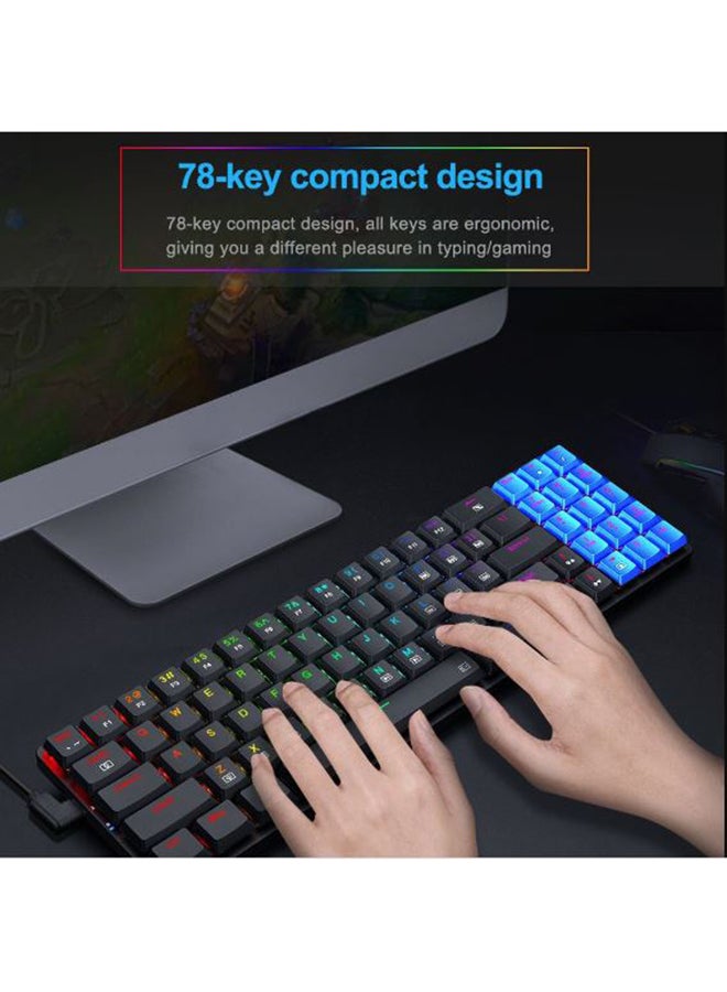 REDRAGON K626P ASHE RGB 78% Gaming Mechanical Keyboard Low Profile Blue Switches - Image 3