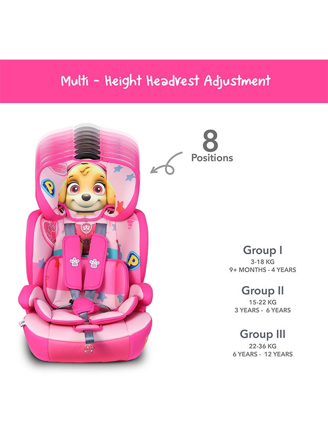 nickelodeon - 3-In-1 Nickelodeon Paw Patrol Baby/Kids Car Seat + Booster Seat, Suitable from 9 months to 12 years, Upto 36kg - Image 1