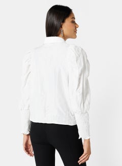 GHOSPELL Puff Sleeve Shirt Ivory  - Image 2