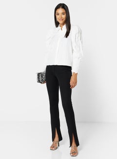 GHOSPELL Puff Sleeve Shirt Ivory  - Image 4
