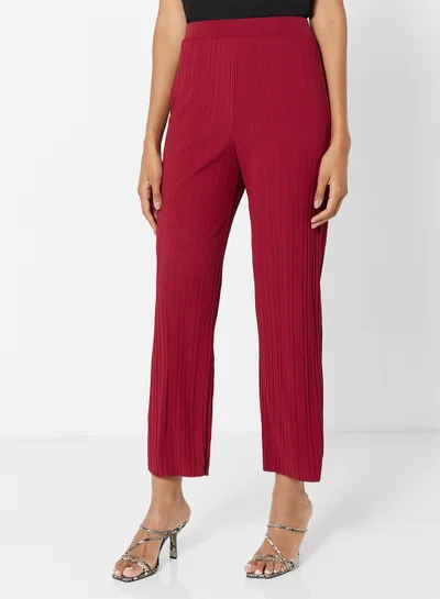 ماكس مارا ليجر Siberia Pleated Jersey Pants Burgundy