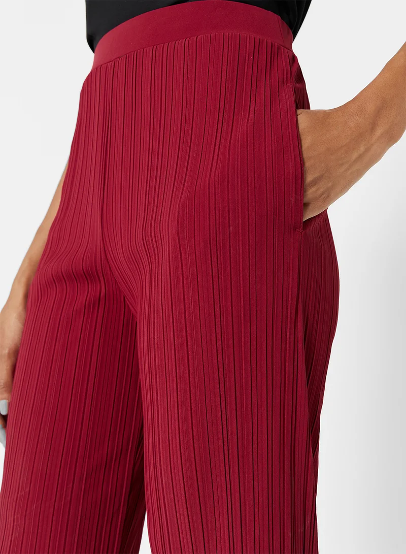 ماكس مارا ليجر Siberia Pleated Jersey Pants Burgundy