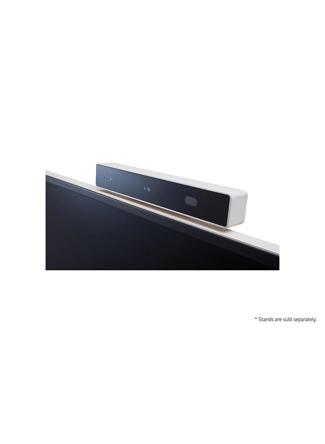 43inch All-In-One Smart Monitor 4K Ultra HD Display with 2K Full HD Camera, 3m Pickup Range Microphone- 43inch Beige With Black Bezel