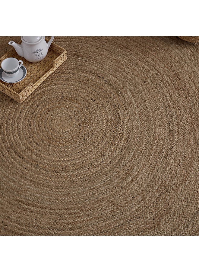 Home Box Natura Hand Braided Jute Rug Beige 200cm  - Image 2
