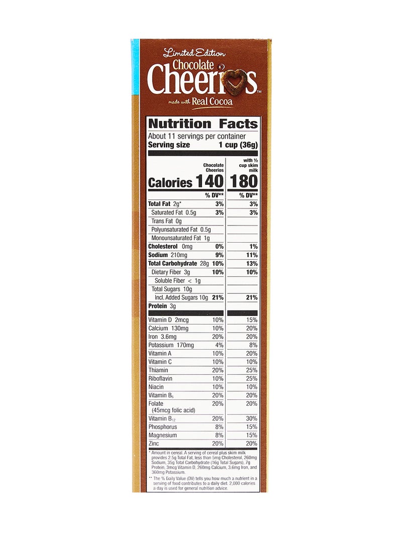 General Mills Chocolate Cheerios Cereal Large 405grams  - Image 4