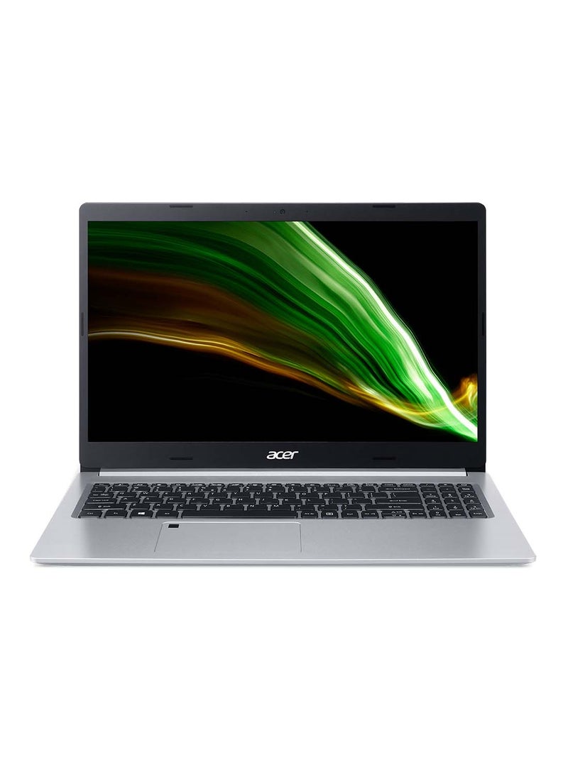 Acer - Aspire 5 A515 Notebook With 15.6-Inch FHD ComfyView Display, 11th Gen Intel Core i5-1135G7 Processor / 8GB RAM / 512GB SSD / 2GB NVIDIA GeForce MX450 Graphics / Win 11 / Latest WiFi-6 / English/Arabic Pure Silver - Image 1