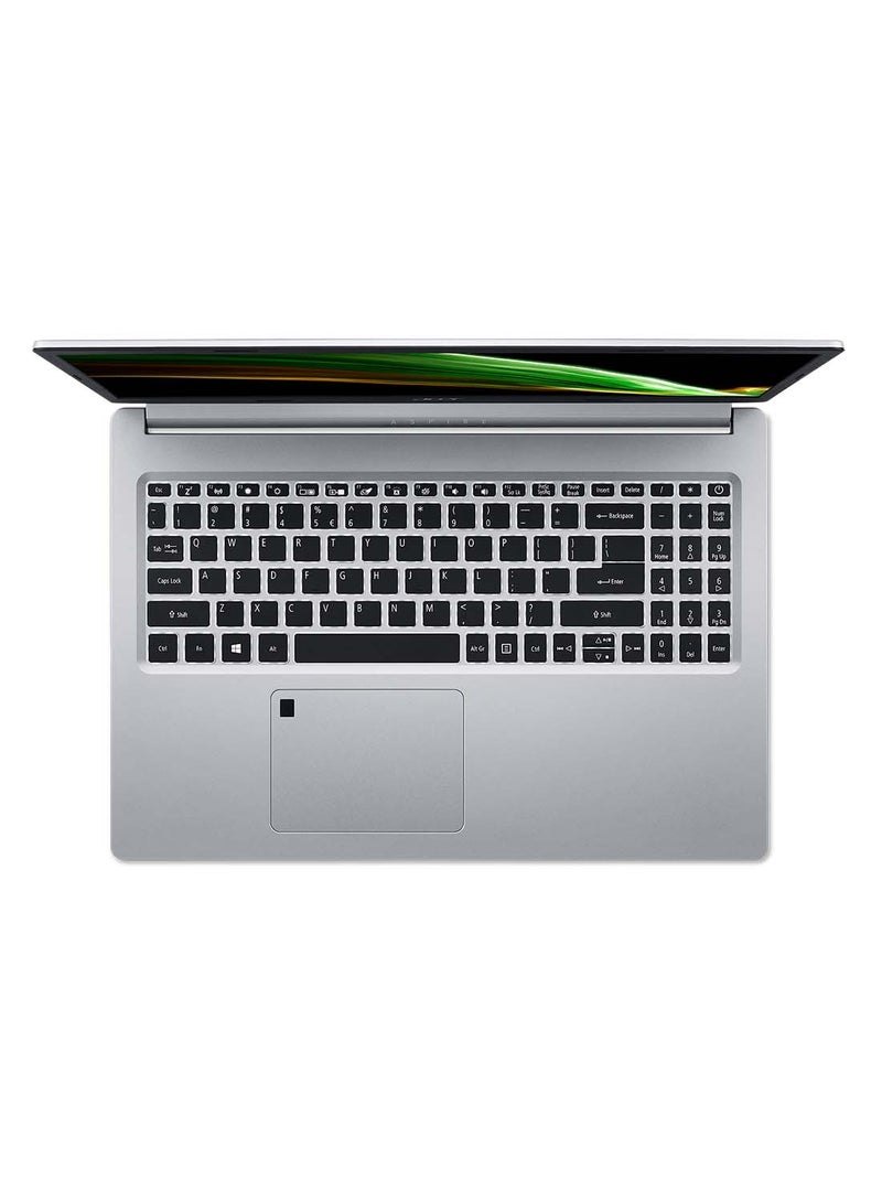 Acer - Aspire 5 A515 Notebook With 15.6-Inch FHD ComfyView Display, 11th Gen Intel Core i5-1135G7 Processor / 8GB RAM / 512GB SSD / 2GB NVIDIA GeForce MX450 Graphics / Win 11 / Latest WiFi-6 / English/Arabic Pure Silver - Image 1