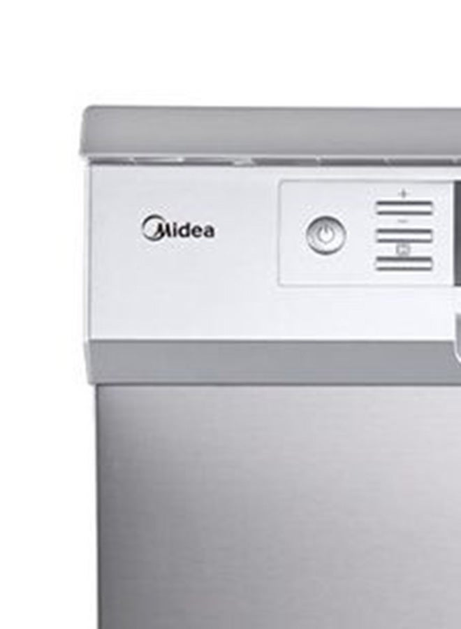 Midea - Freestanding Dishwasher - 8 Programs - 15 Place Settings - 84 cm 900 W WQP15J7631AS Stainless Steel - Image 1
