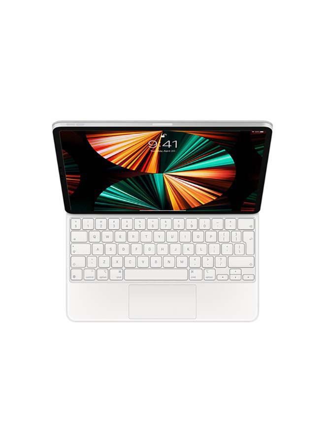 Apple - Magic Keyboard for iPad Pro 12.9‑inch (3rd,4th,5th and 6th generation) - International English White - Image 1