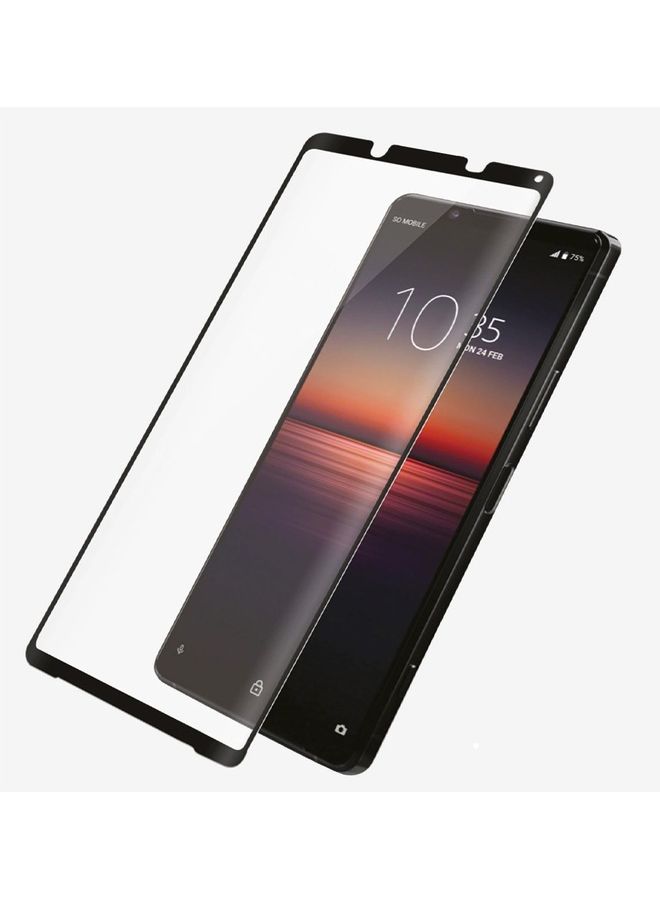 MARGOUN 2Pack for Sony Xperia 1 IV Screen Protector 3D Full Coverage Crystal Clear Tempered Glass 6.5 inch Clear/Black - Image 4