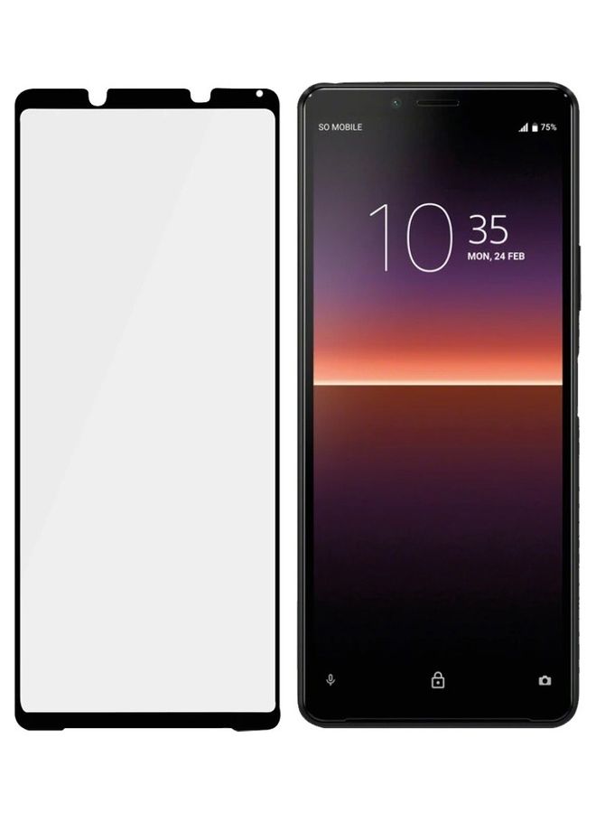 MARGOUN Sony Xperia 1 IV Screen Protector 3D Full Coverage Crystal Clear Tempered Glass 6.5 inch Clear/Black - Image 2