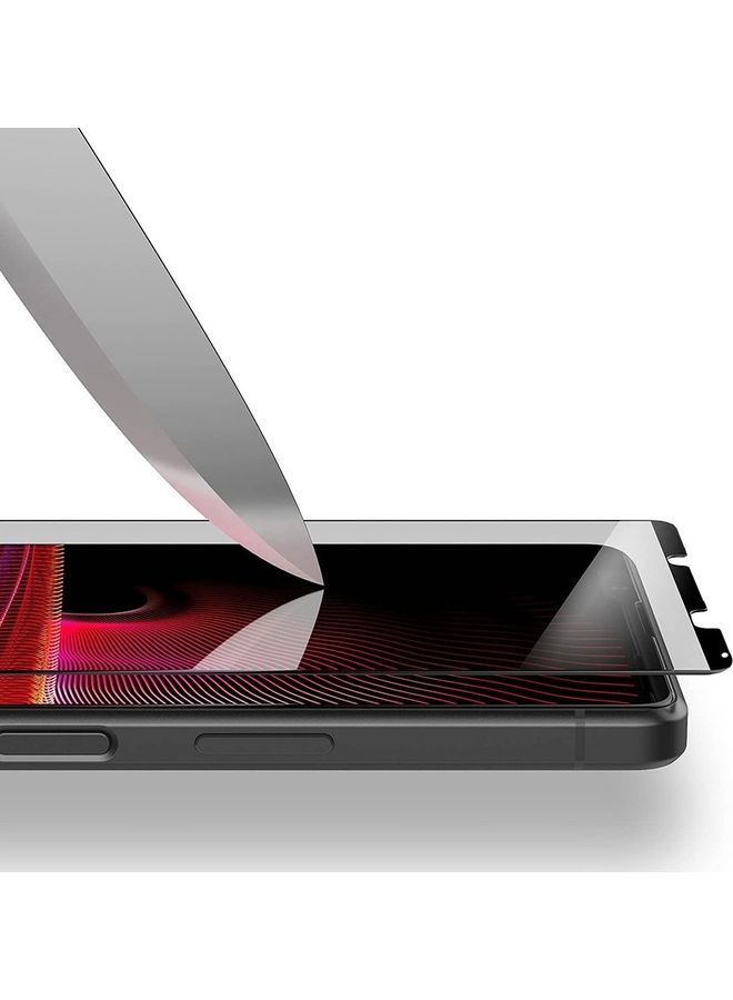 MARGOUN Sony Xperia 10 IV Screen Protector 3D Full Coverage Crystal Clear Tempered Glass 6.0 inch Clear/Black - Image 3