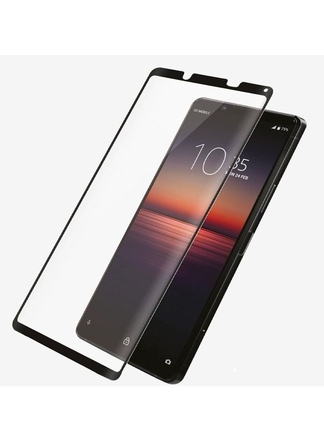 MARGOUN Sony Xperia 10 IV Screen Protector 3D Full Coverage Crystal Clear Tempered Glass 6.0 inch Clear/Black - Image 5