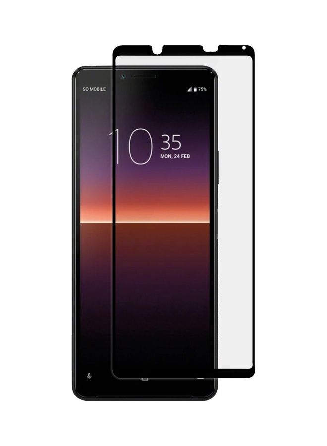 MARGOUN Sony Xperia 10 IV Screen Protector 3D Full Coverage Crystal Clear Tempered Glass 6.0 inch Clear/Black - Image 1