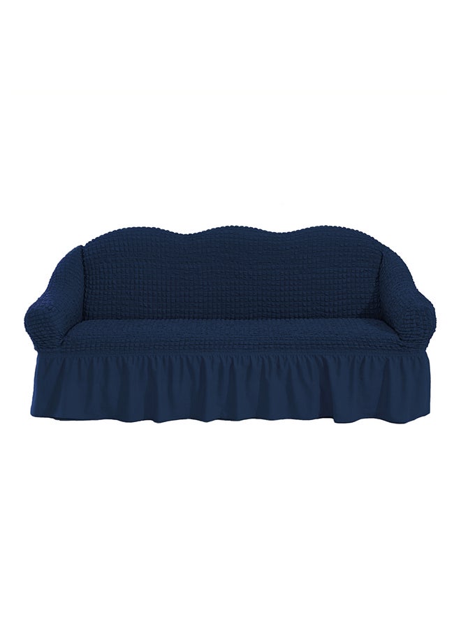 7 Seater (3+2+1+1) Super Stretchable Anti-Wrinkle Slip Resistant Sofa Cover Set Dark Blue 72-88inch - v1656478536/N26548530A_1