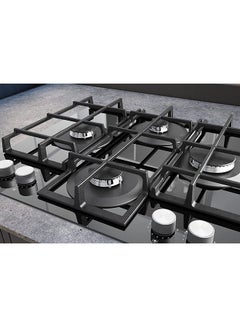 Ariston 60cm Built-In 4 Burner Gas Hob AGS61SBK Black  - Image 4