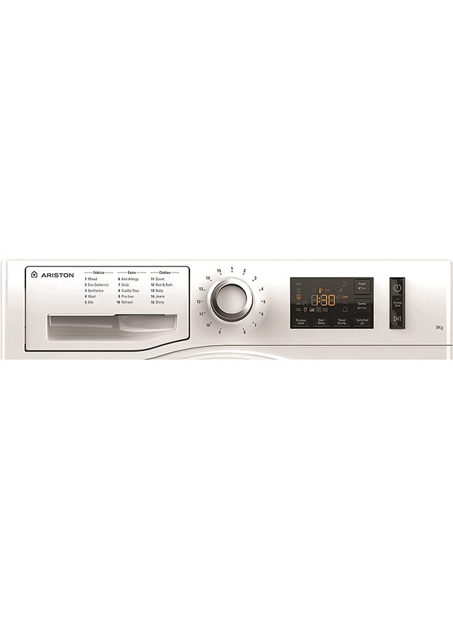 Ariston - Fully Automatic Front Loading Washing Machine Dryer 9 kg NTM119X1BXGCC White - Image 1