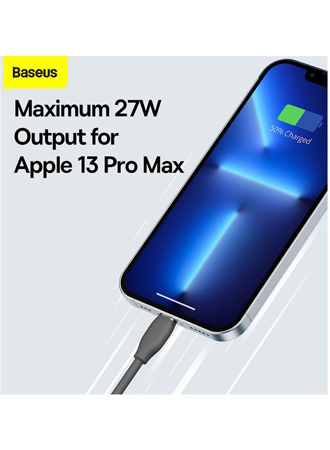Baseus Type C To Lightning Fast Charging Data Cable PD 20W for Apple iPhone 14 Pro Max 13/12/11 Pro Max Mini XS X 8 7 6 5 SE iPad and More 1.2M Black  - Image 3