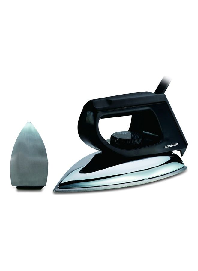 SONASHI - Dry Iron - Aluminum Soleplate & Adjustable Thermostat | Easy Temperature Settings with Power On Indicator Light | Perfect for All Types Of Clothes 1200 W SDI-6010 Black - Image 1