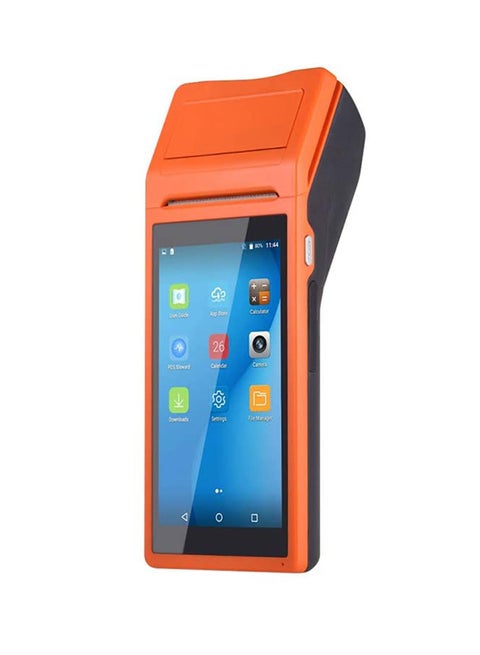 Handheld PDA POS Terminal Wireless Receipt Printer 21.5x8.6x5.3centimeter Orange