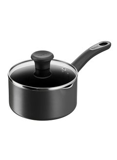 Tefal Non-stick G6 Delicia Aluminium Saucepan With Glass Lid Black 16cm 