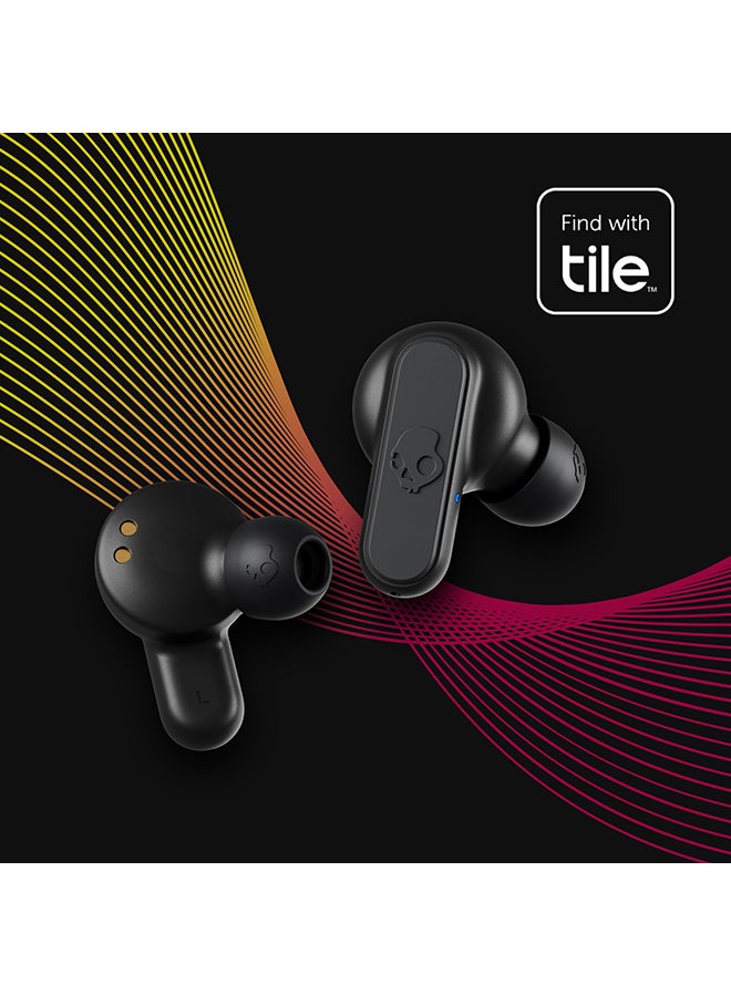 Skullcandy - Dime 2 True Wireless Earbuds With Tile Finding Technology 12 Hours Total Battery IPX4 Sweat and Water Resistant Secure Noise Isolating Fit True Black - Image 1