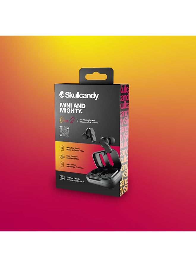 Skullcandy - Dime 2 True Wireless Earbuds With Tile Finding Technology 12 Hours Total Battery IPX4 Sweat and Water Resistant Secure Noise Isolating Fit True Black - Image 1