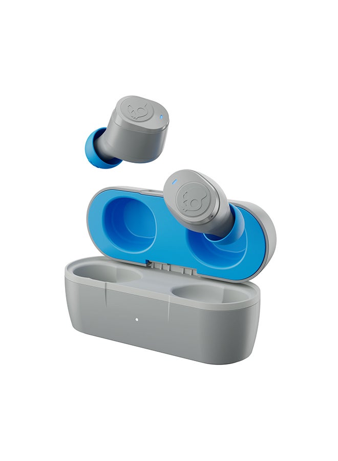 Skullcandy - Jib True 2 Wireless Earbuds with Tile Finding Technology 33 Hours Total Battery IPX4 Sweat and Water Resistant Use Either Bud Solo Light Grey/Blue - Image 1