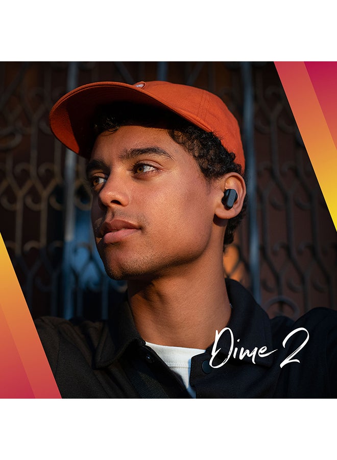 Skullcandy - Dime 2 True Wireless Earbuds With Tile Finding Technology 12 Hours Total Battery IPX4 Sweat and Water Resistant Secure Noise Isolating Fit True Black - Image 1