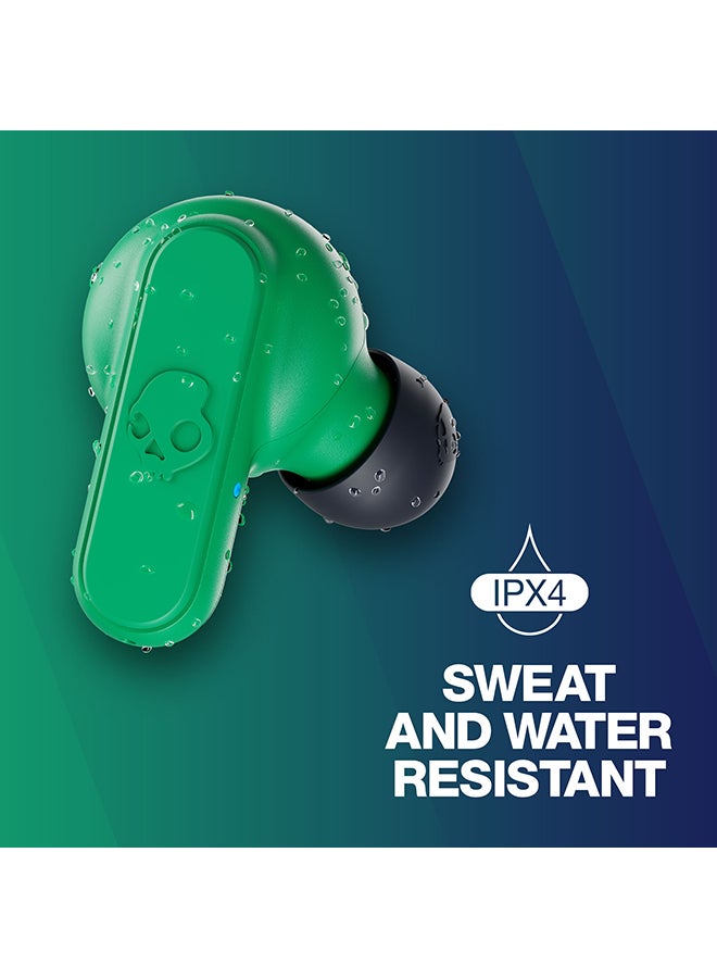 Skullcandy - Dime 2 True Wireless Earbuds with Tile Finding Technology 12 Hours Total Battery IPX4 Sweat and Water Resistant Secure Noise Isolating Fit Dark Blue/Green - Image 1