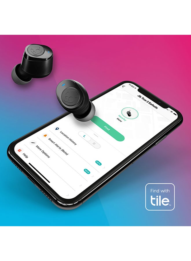 سكل كاندي سماعات أذن لاسلكية Jib True 2 مع تقنية العثور على البلاط، بطارية إجمالية لمدة 33 ساعة IPX4 مقاومة للعرق والماء، استخدم إما Bud Solo - Image 2