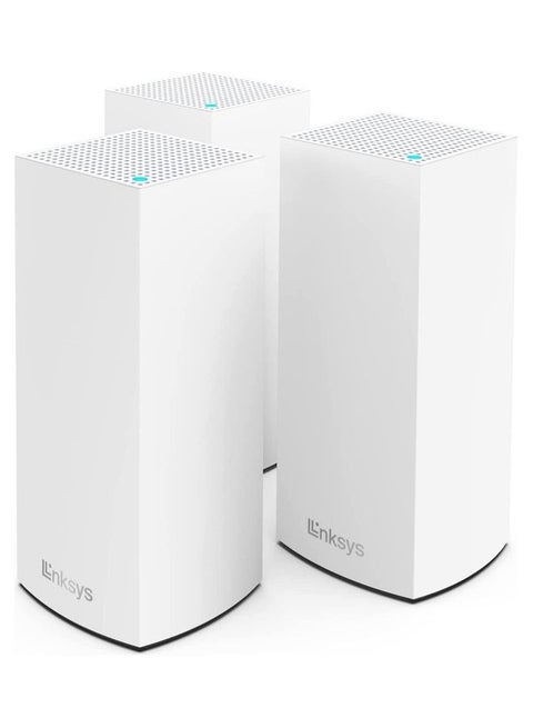 Atlas Pro 6 Velop Dual Band Whole Home Mesh Wifi 6 System Ax5400 Wifi Router, Extender, Booster With Up To 8100 Sq Ft Coverage, 4X Faster Speed For 90+ Devices 3 Pack, White, MX5503-ME White