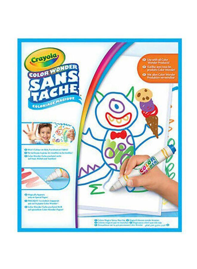Crayola Color Wonder San Tache Coloriage Magique Coloring Pad With 30 Coloring Pages 0.48X21.59X27.94cm - Image 1
