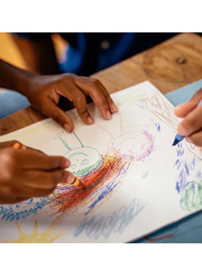 كرايولا علبة أقلام تلوين مكونة من 12 قلمًا، ملفوفة بشكل مزدوج وغير سامة ويفضلها المعلمون، 520012، متعددة الألوان - Image 4