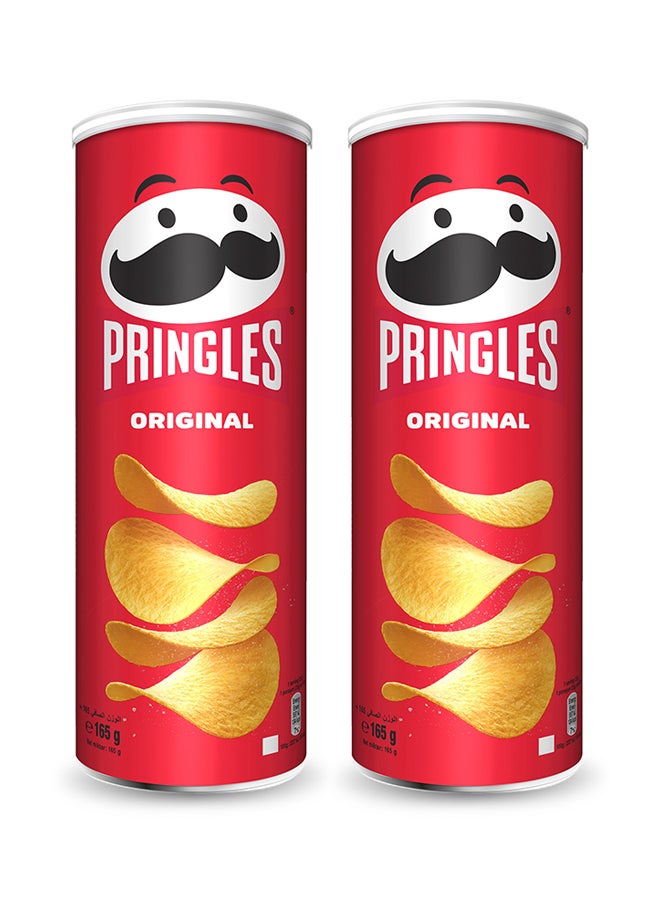 Pringles Original Flavoured Chips 165grams Pack of 2