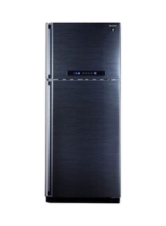 شارب ثلاجة رقمية بخاصية منع تكون الثلج ببابين وتقنية البلازما كلاستر 160 W SJ-PC58A(BK) أسود  - Image 1