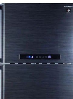 شارب ثلاجة رقمية بخاصية منع تكون الثلج ببابين وتقنية البلازما كلاستر 160 W SJ-PC58A(BK) أسود  - Image 3