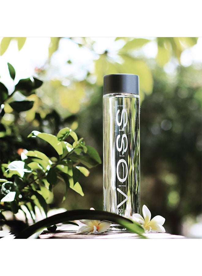 Voss - Natural Mineral Water Glass Bottle 800ml Pack of 12 - Image 1