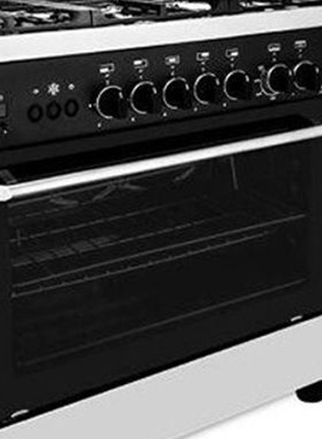 Fresh Professional Gas Cooker 60 X 90 Cm Cast Iron, Full Safety, Fan, Digital Timer 500005790 Silver - Image 3