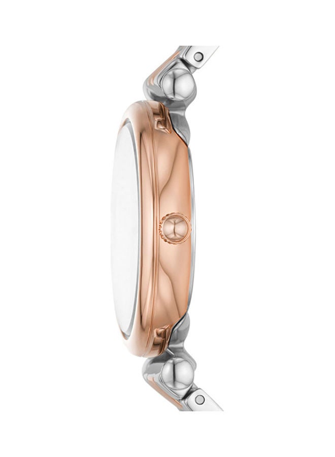 FOSSIL - Women's Carlie Stainless Steel Analog Wrist Watch ES5201 - 28mm - Silver - Image 1