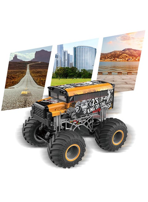 1:16 Remote Control Off-Road Vehicle For Boys For All Tarrain Monster Truck With Impressive Design And 2.4 Ghz Controller For High Precision And Speed 28 x 23 x 21.5cm