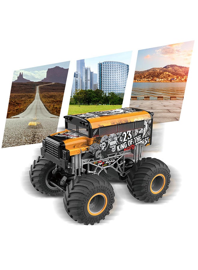 1:16 Remote Control Off-Road Vehicle For Boys For All Tarrain Monster Truck With Impressive Design And 2.4 Ghz Controller For High Precision And Speed 28 x 23 x 21.5cm