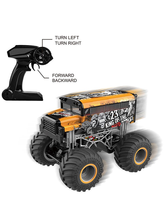 1:16 Remote Control Off-Road Vehicle For Boys For All Tarrain Monster Truck With Impressive Design And 2.4 Ghz Controller For High Precision And Speed 28 x 23 x 21.5cm