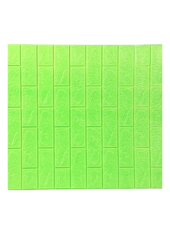 ملصق للجدار من الإسفنج على شكل أحجار ثلاثية الأبعاد أخضر 70x77x0.5سم  - Image 1