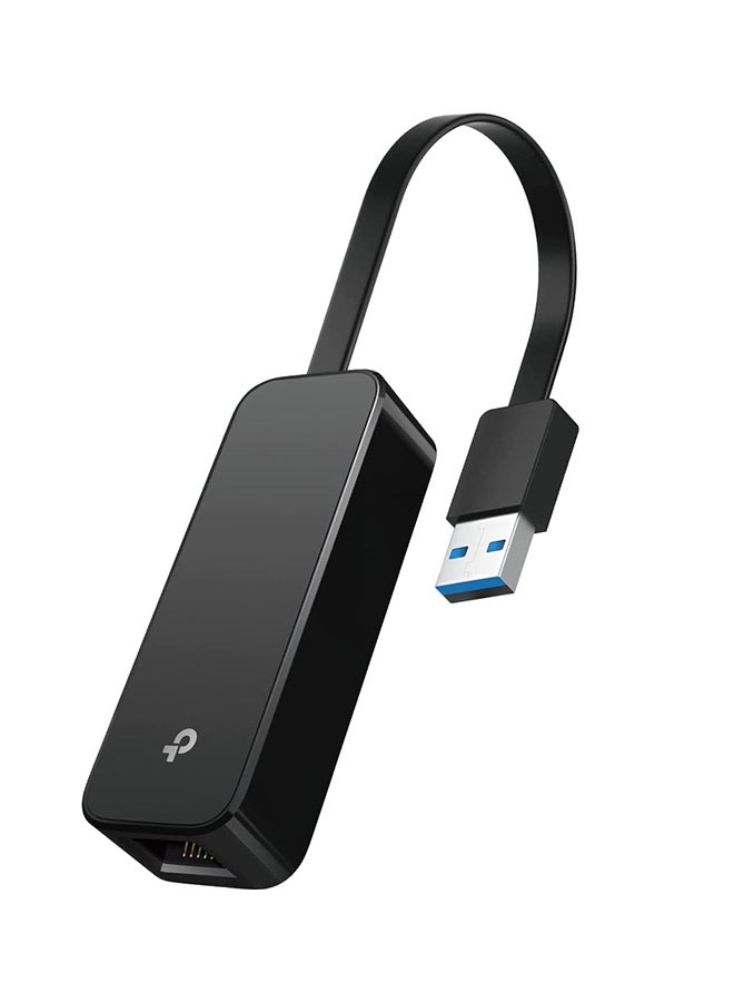 TP-LINK - USB 3.0 to RJ45 Gigabit Ethernet Network Adapter Black - Image 1