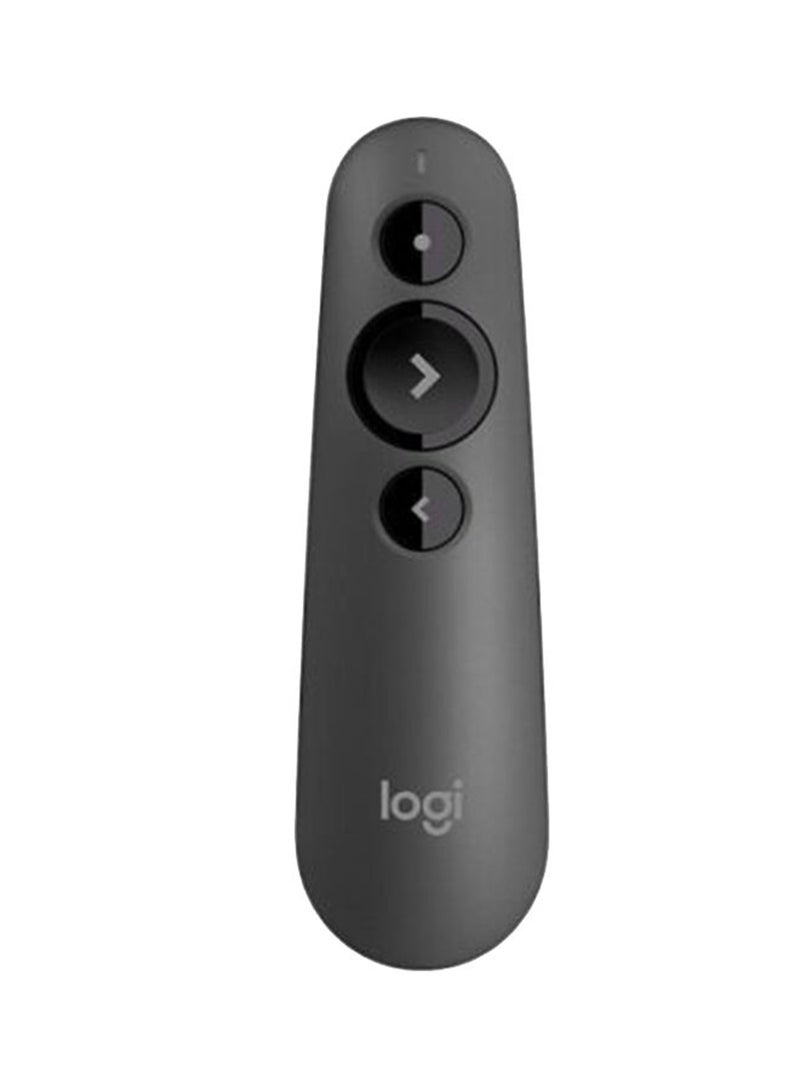 Logitech R500 Wireless Laser Pointer Presenation Remote Bluetooth USB Black - Image 1